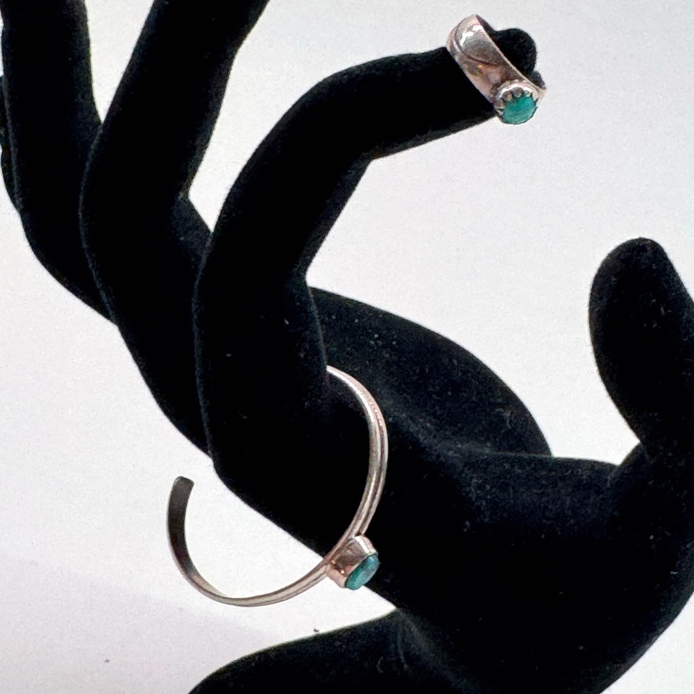 Navajo Sterling Silver Bracelet & Ring with Turquoise